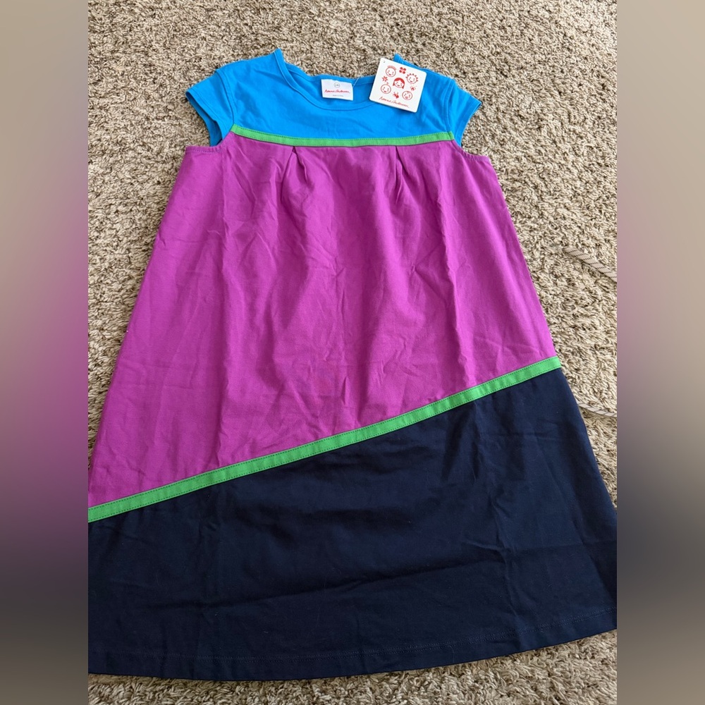 Hanna Andersson  NWT Color Block Dress. Size 140